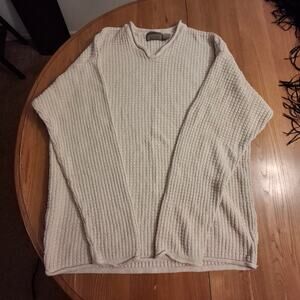 Le Collezioni Structure 100% Silk Men's pullover sweater Size L